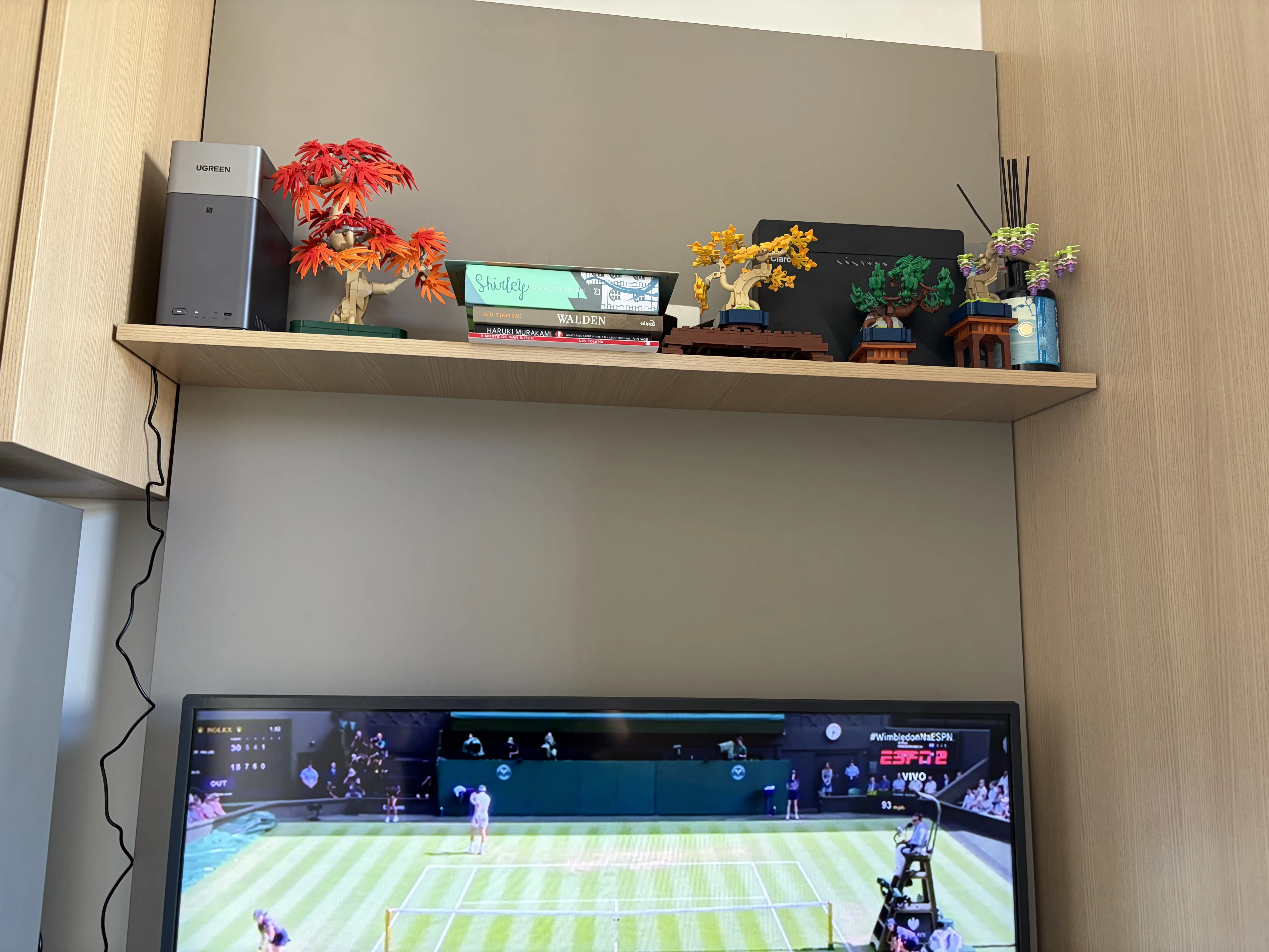 The home development server on a shelf after setup